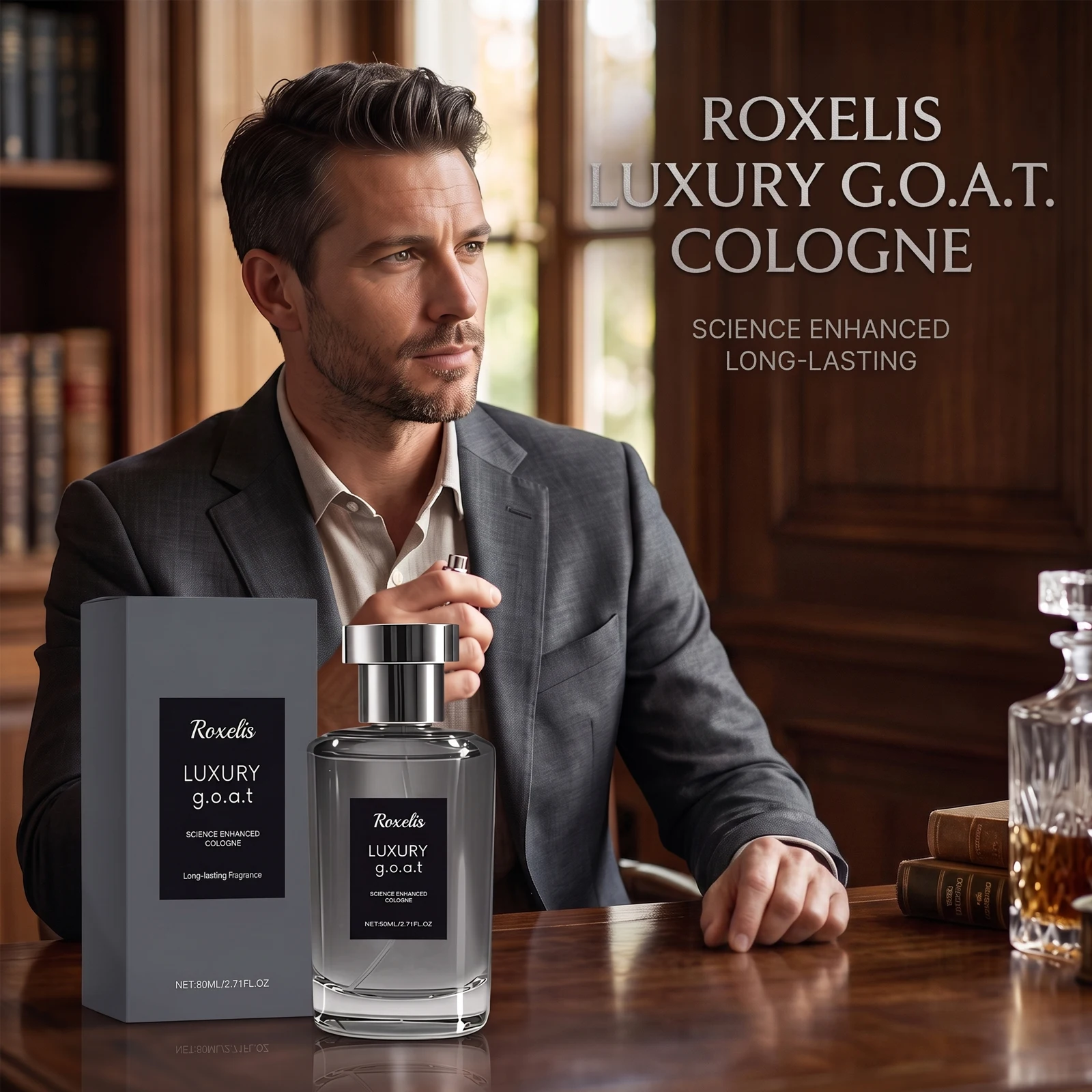 Roxelis Luxury Men's Woody Floral Eau De Parfum