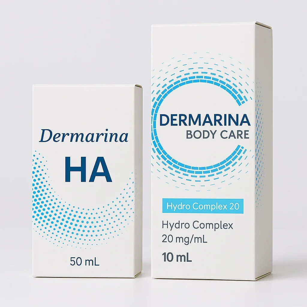 Dermar Plumping, Ácido Hialurónico para Glúteos, Complejo HA, Suero Facial Calmante e Hidratante para el Cuidado Corporal, 20 mg/ml, 50/10 ml