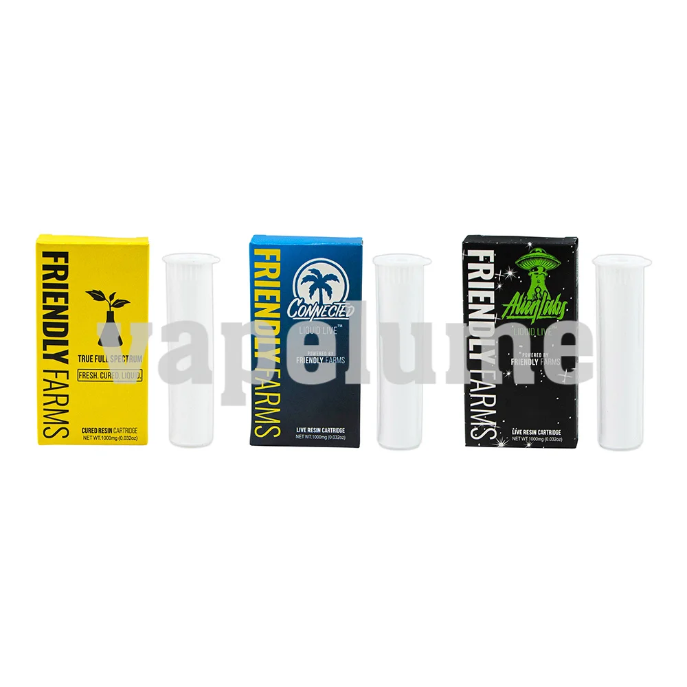 1ml Friendly Frams 510 Threaded Carts Empty Cartridge No Oil Tank Storage Sticker Pop Top Vape Pen Accessories Customize Logo view 4