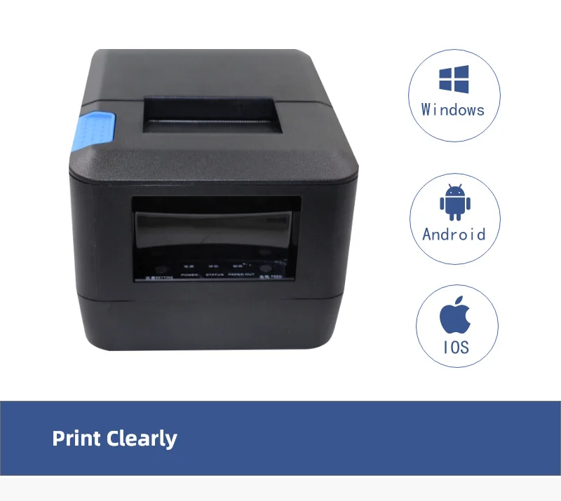 WEIHUANG P16 58mm 2 Inch Thermal Receipt Printer USB LAN Ethernet RS232 POS Machine for Restaurant Kitchen Impresora Termica
