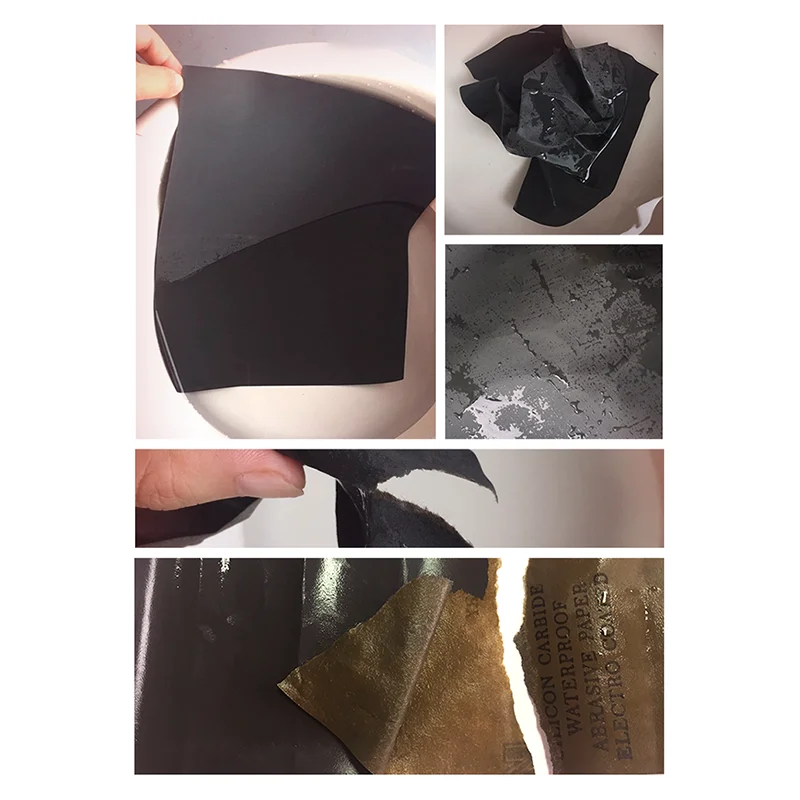 Lixa de lixa abrasiva, lixa úmida e seca, 60Grit-10000Grit, 93x230mm, 50pcs