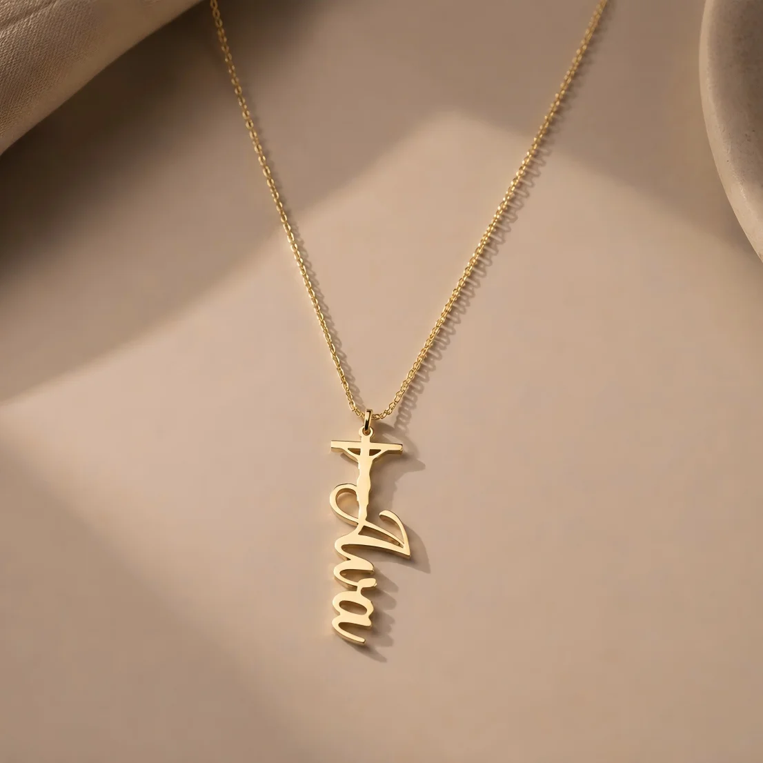 Personalized Jesus Cross Necklace Custom Name Gold Plated Stainless Steel Christian Faith Pendant Jewelry Gift For Women Girls
