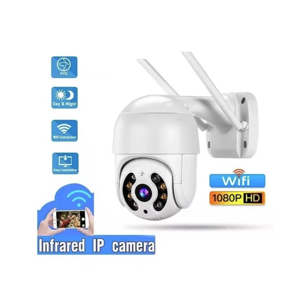 Ip Camera WiFi Waterproof Infrared Icsee Hd 2 Antenna