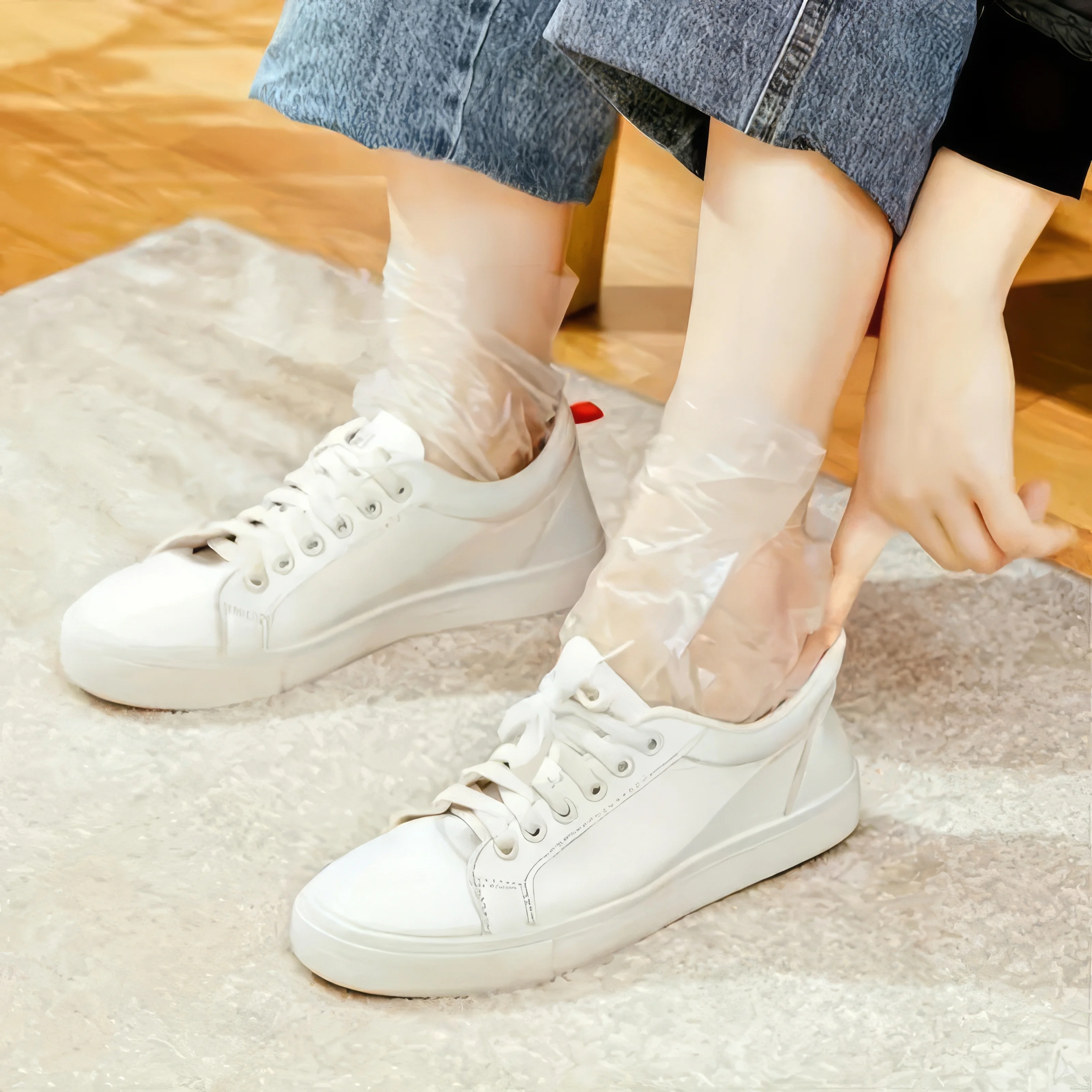 

100 шт. Маски для ног — простое, гигиеническое решение для свежих и чистых ног — семейный/коммерческий пакет большой емкости