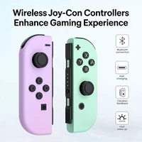 Controladores Joycon para Switch/Lite/OLED, Controladores de Repuesto con Vibración Dual y Función de Activación