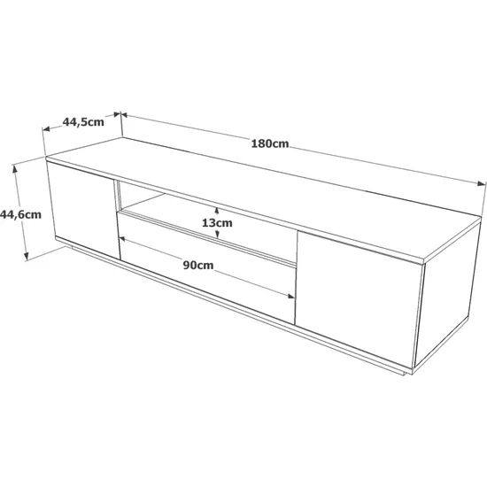 UBBU HOME TV unitv Redplay express meubles furniture TV Unit living room furniture Modern Shelf Walnut