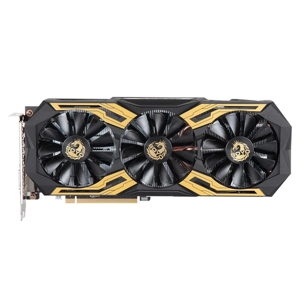 Placa gráfica Nvidia Geforce RTX 2060 Super GDDR6 8G, Placa de vídeo branca para jogos, GPU totalmente nova, Placa RGB, Usado Estreia Mundial