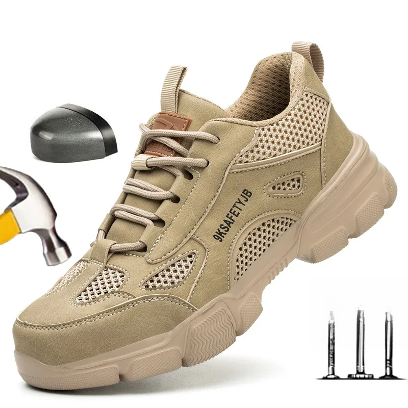 Neue Unisex Sicherheitsschuhe Männer Arbeit Turnschuhe Unzerstörbare Sicherheitsstiefel Frauen Schuhe Männer Stahlkappe Schuhe Sport Stil