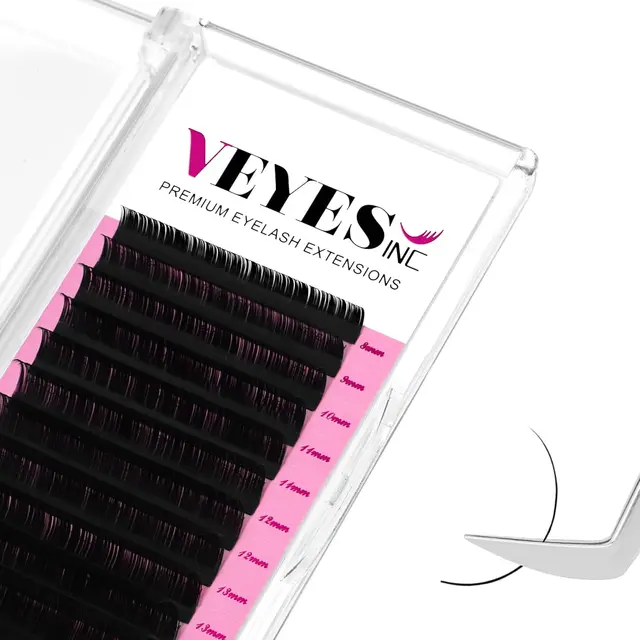 Veyes Inc Indywidualne przedłużanie rzęs Faux Mink Matte Lashes 8-20mm Veyelash Professionals Classic Natural Lash Bulk Wholesale