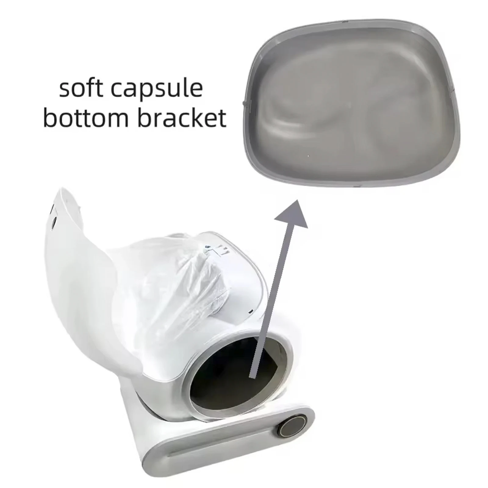 Portable Cat Litter Box Mat Non Slip Flexible Practical Cat Toilet Bottom Support Mat,Pet Cleaning Supplies Washable