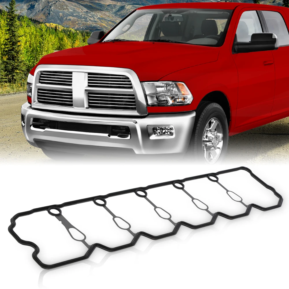 

Valve Cover Gasket Seal Fit for Dodge Ram 5.9 Cummins 5.9L 24V 98.6-02 Vp44 Pump Metal Silica Gel Black Durable Car Accessory