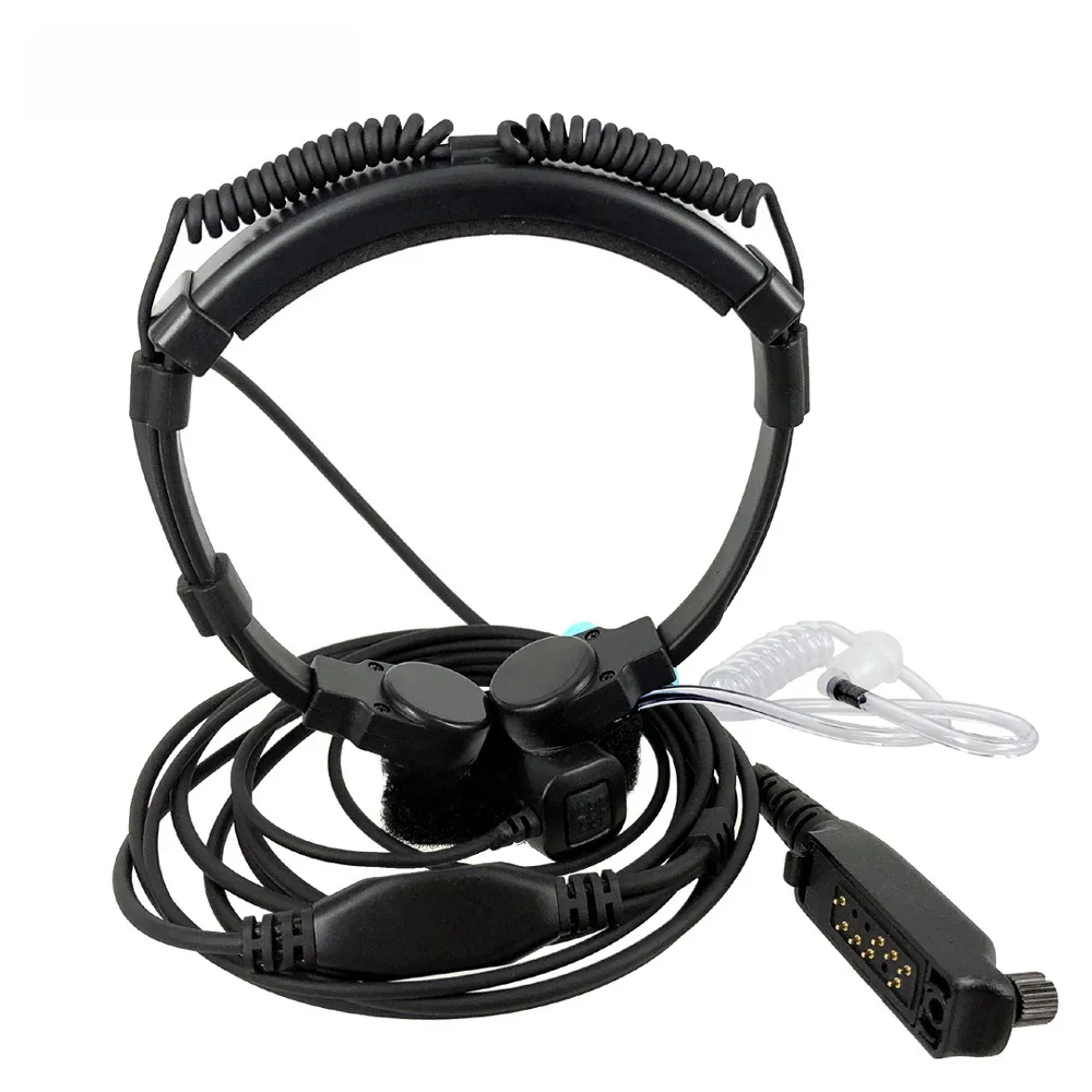 Mic telescópico da vibração da garganta para Walkie Talkie, auricular, auscultador, STP8000,