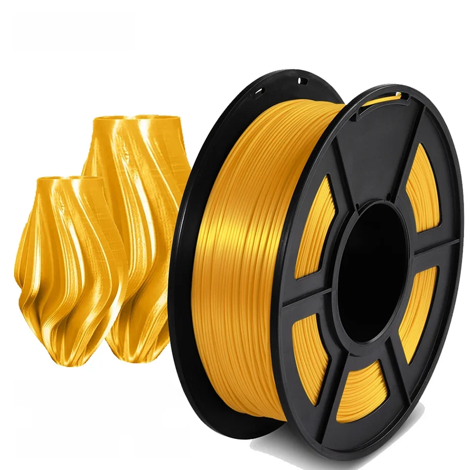 SUNLU jedwab PLA 3D Filament 1.75MM 1KG blisko efektu jedwabna tekstura bez bąbelków, ekologiczny, biodegradowalny, bezwonny, niski skurcz — zdjęcie produktu 7