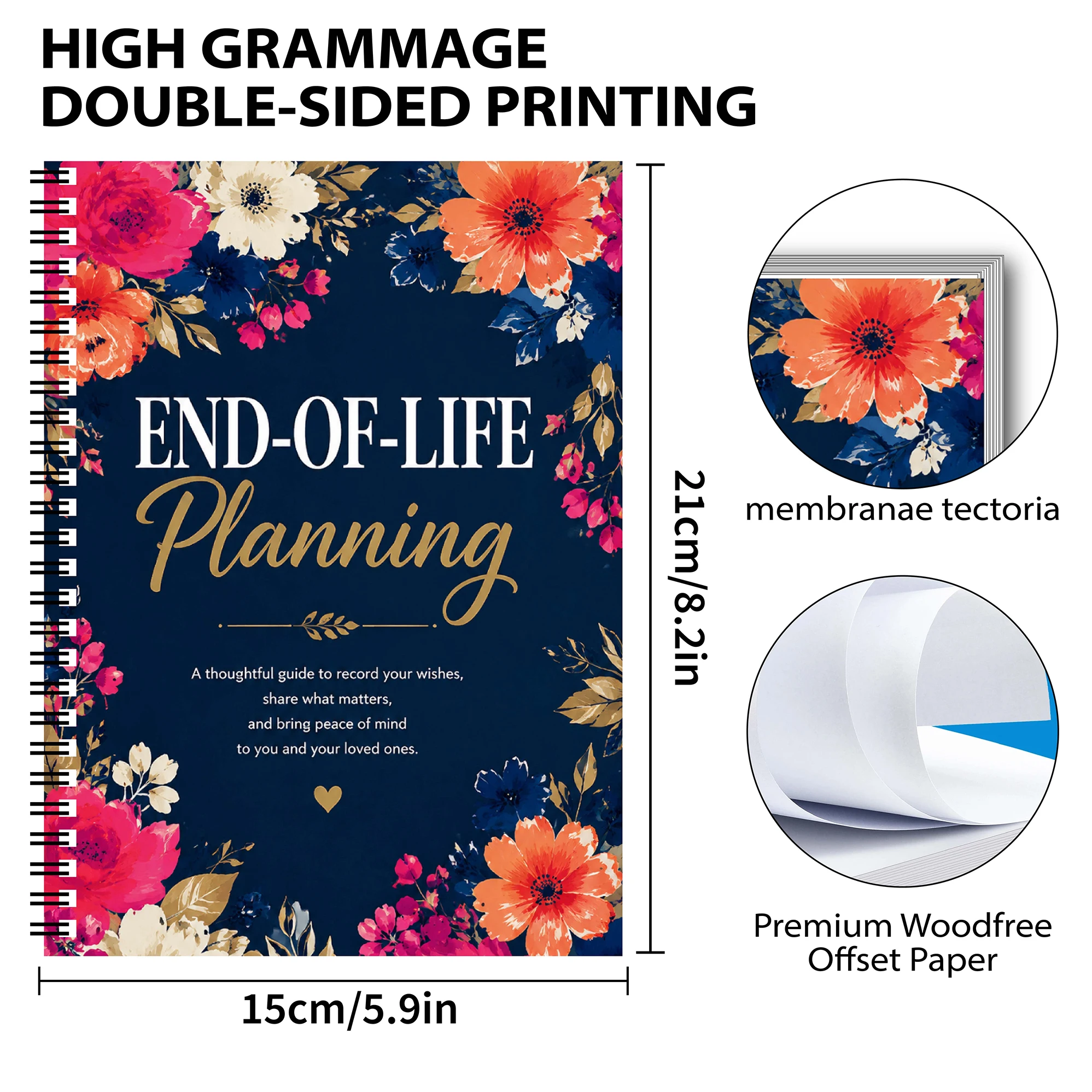 Letters for My Family – End of Life Planner and Organizer Notebook to Write Heartfelt Letters, Record Final Wishes, Important Documents, Passwords, Funeral Plans, and Cherished Memories