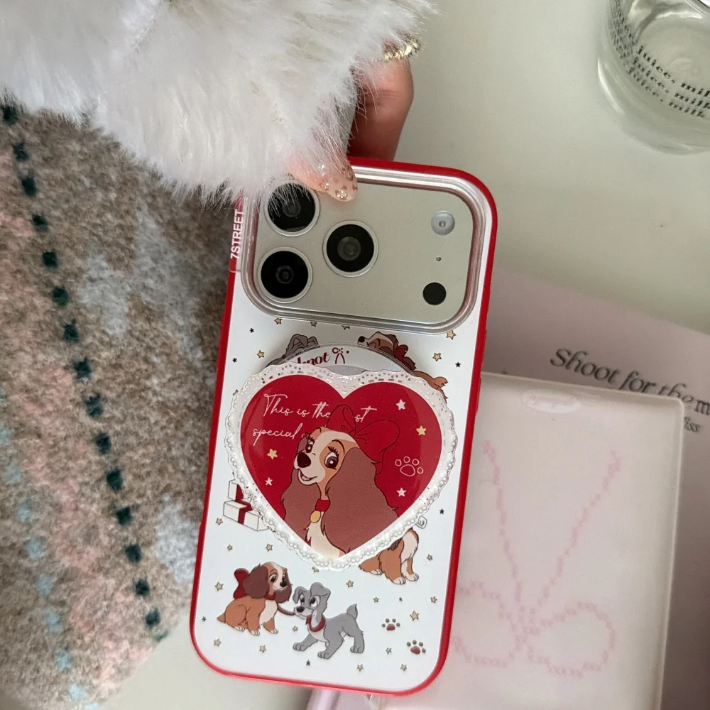 Urocze etui na telefon z motywem kreskówkowego psa z uchwytem magnetycznym, pasujące do iPhone 14/15/16/17 Pro Max, nowe etui ochronne Fundans 17 Pro — zdjęcie produktu 2