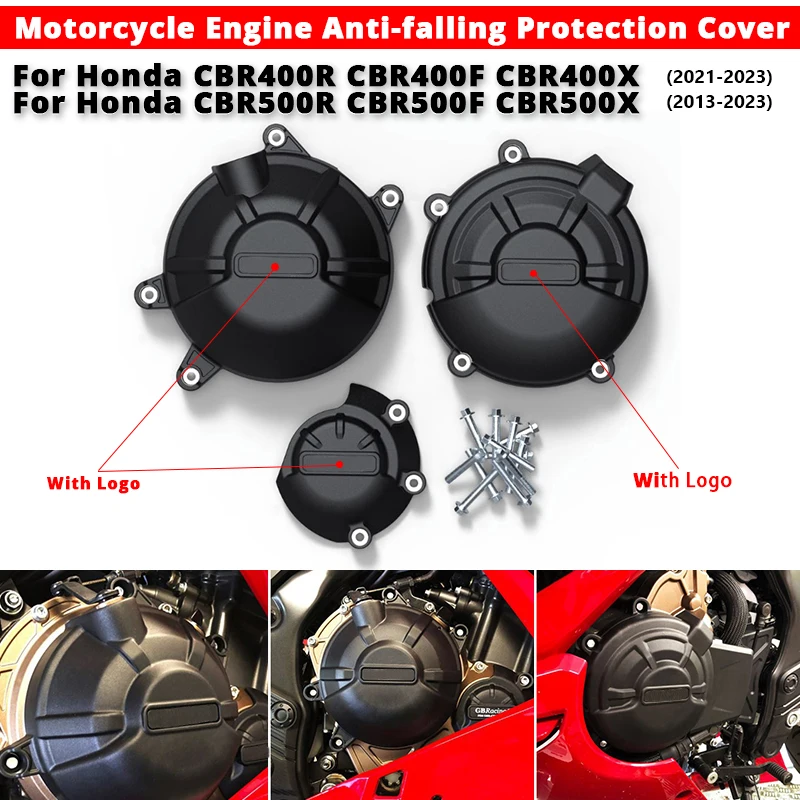 

For Honda CBR400R CBR400F CBR400X Honda CBR500R CBR500F CBR500X 2013-2023 Motorcycle Engine Anti-falling Protection Cover