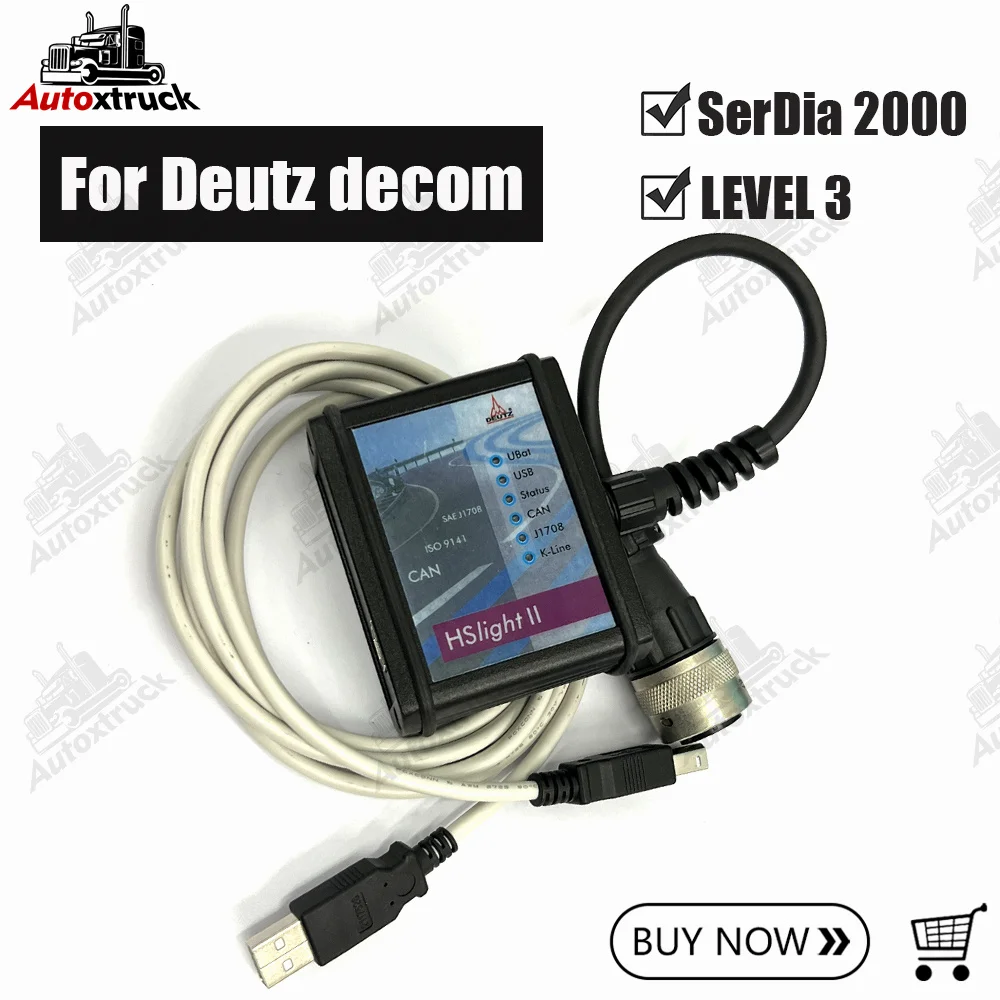 

For DEUTZ DECOM SerDia 2000 CAN level3a DEUTZ HS light II Diagnostic Tool heavy duty truck diagnostic programming tool