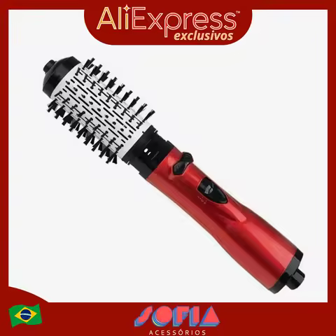 Escova Secadora Rotativa 2 em 1: Pente de Ar Quente e Modelador 110V - Secagem Eficiente e Modelagem Perfeita para Cabelos