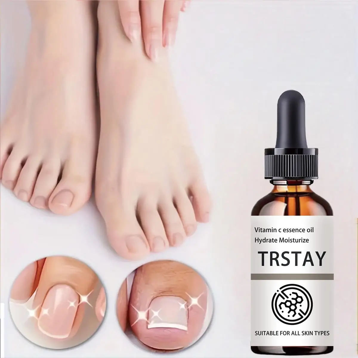TRSTAY 50ml Keratin Nail Oil บํารุงซ่อมแซมความเสียหายชุ่มชื่นดูแลเล็บ