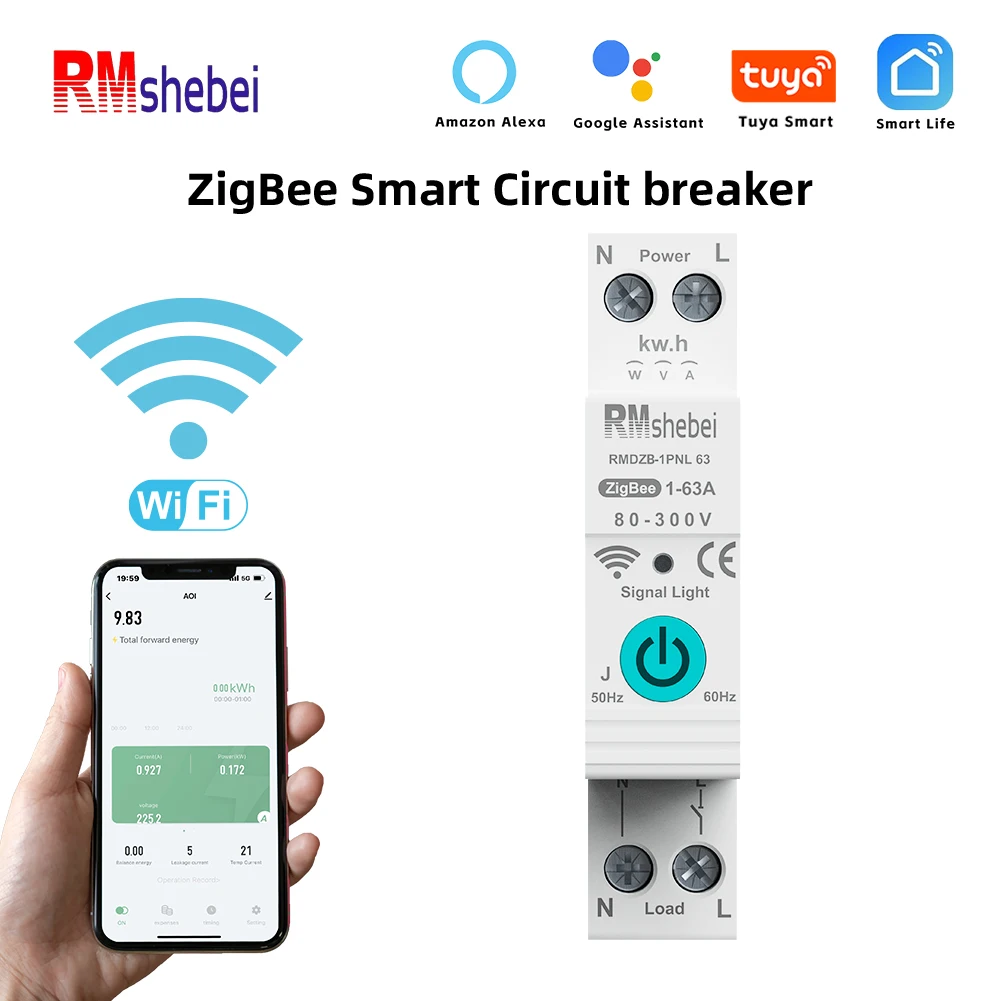 TUYA ZIGBEE Smart Careful Career Termer Remote switch to control voice networking operation mobile app connection