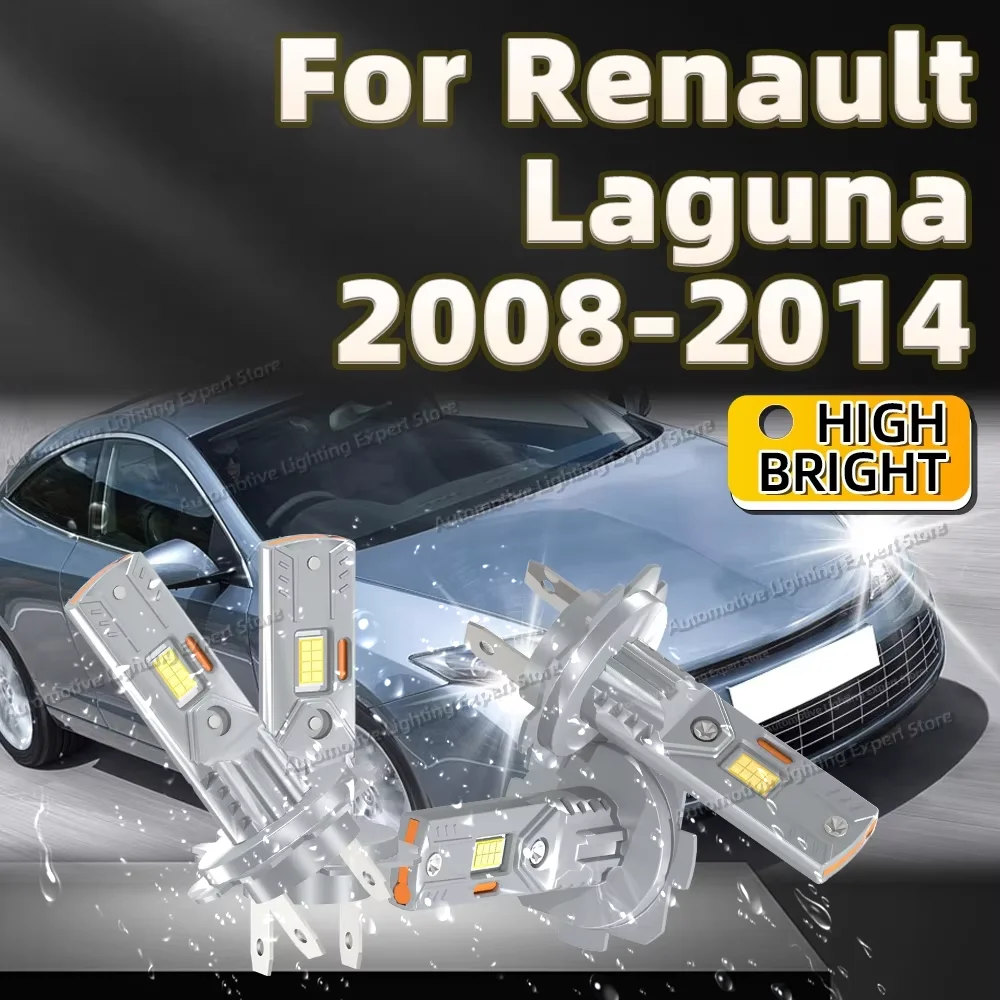 

2/4 шт. светодиодные лампы для автомобильных фар высокой мощности 6000K CSP чипы для Renault Laguna 2008 2009 2010 2011 2012 2013 2014