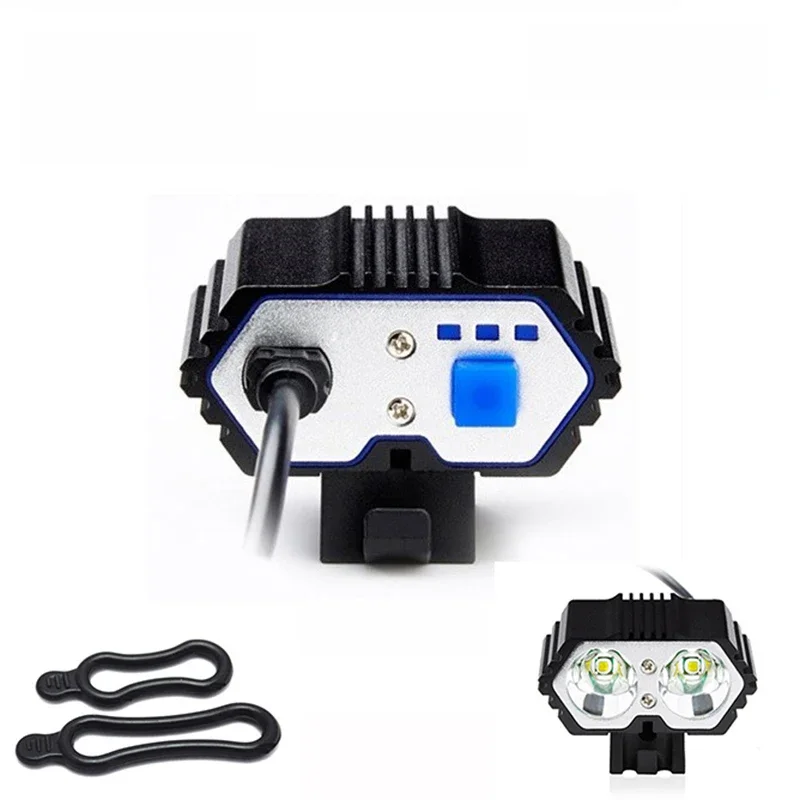 AliExpress XM-L2 Led Strong Light Bike Lamp Head USB Charging Port Bicycle Light Outdoor MTB Headlight Riding Lighting Accessories