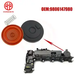 Cubierta de válvula de cámara de cilindro de culata de motor con membrana para Citroen, Peugeot 9806147980 HDI y Ford 9820991680 TDCI, novedad de 2,0 y 2,0
