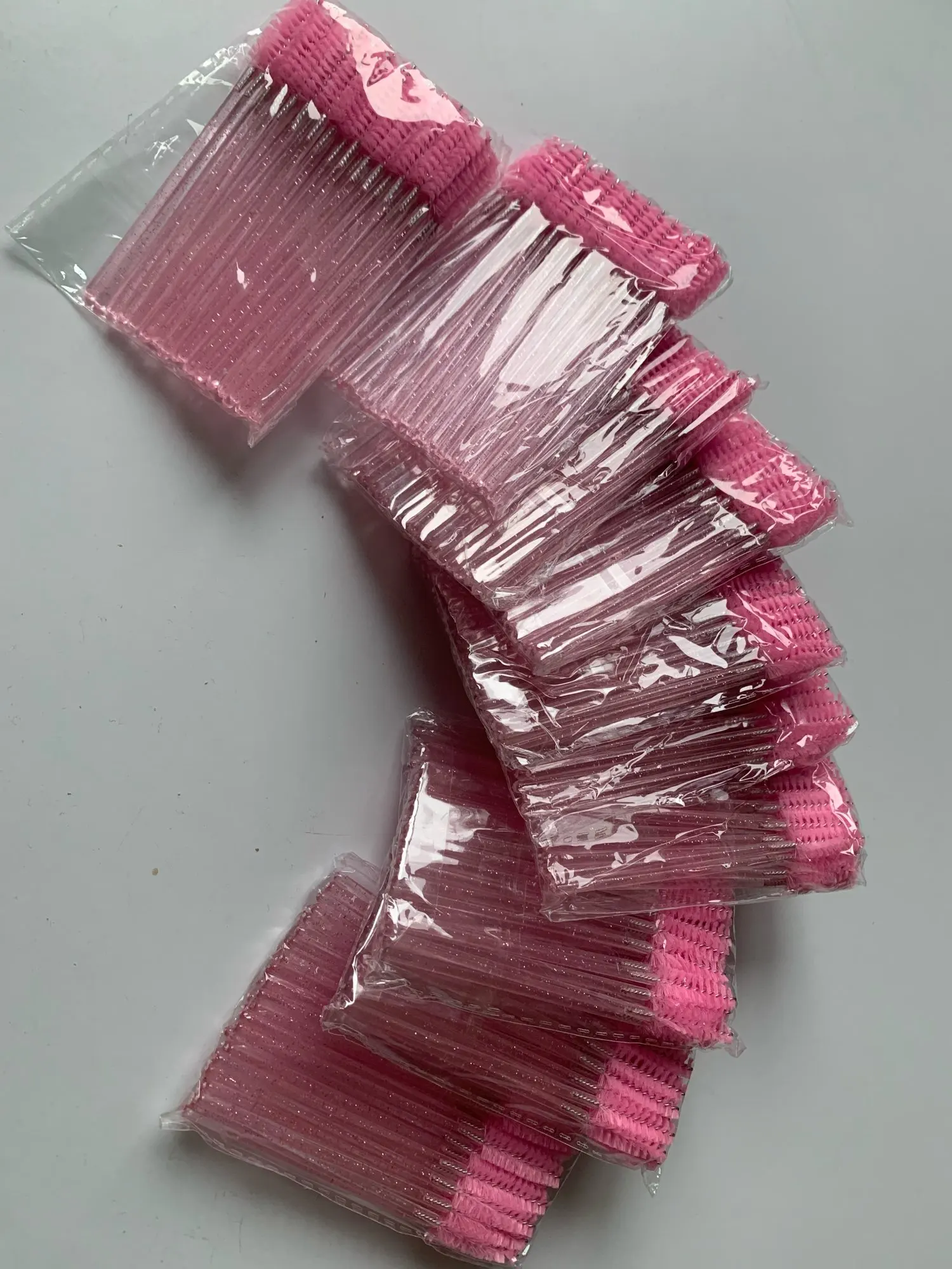 500/1000pcs Eyelash Brush Applicator Wholesale Lash Mascara Wands Brushes For Eyelash Extension Eyebrow Spoolies Beauty Tools photo review