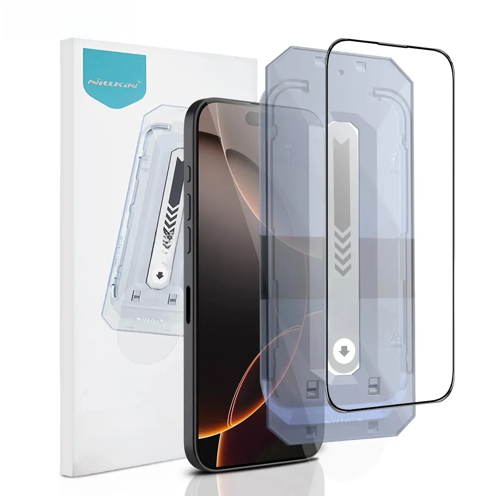 Nillkin do iPhone'a 16 Pro Max Ochraniacz ekranu CP+Pro/H+Pro Przezroczysta folia ze szkła hartowanego do iPhone'a 16 Pro do iPhone'a 16 z narzędziem — zdjęcie produktu 7
