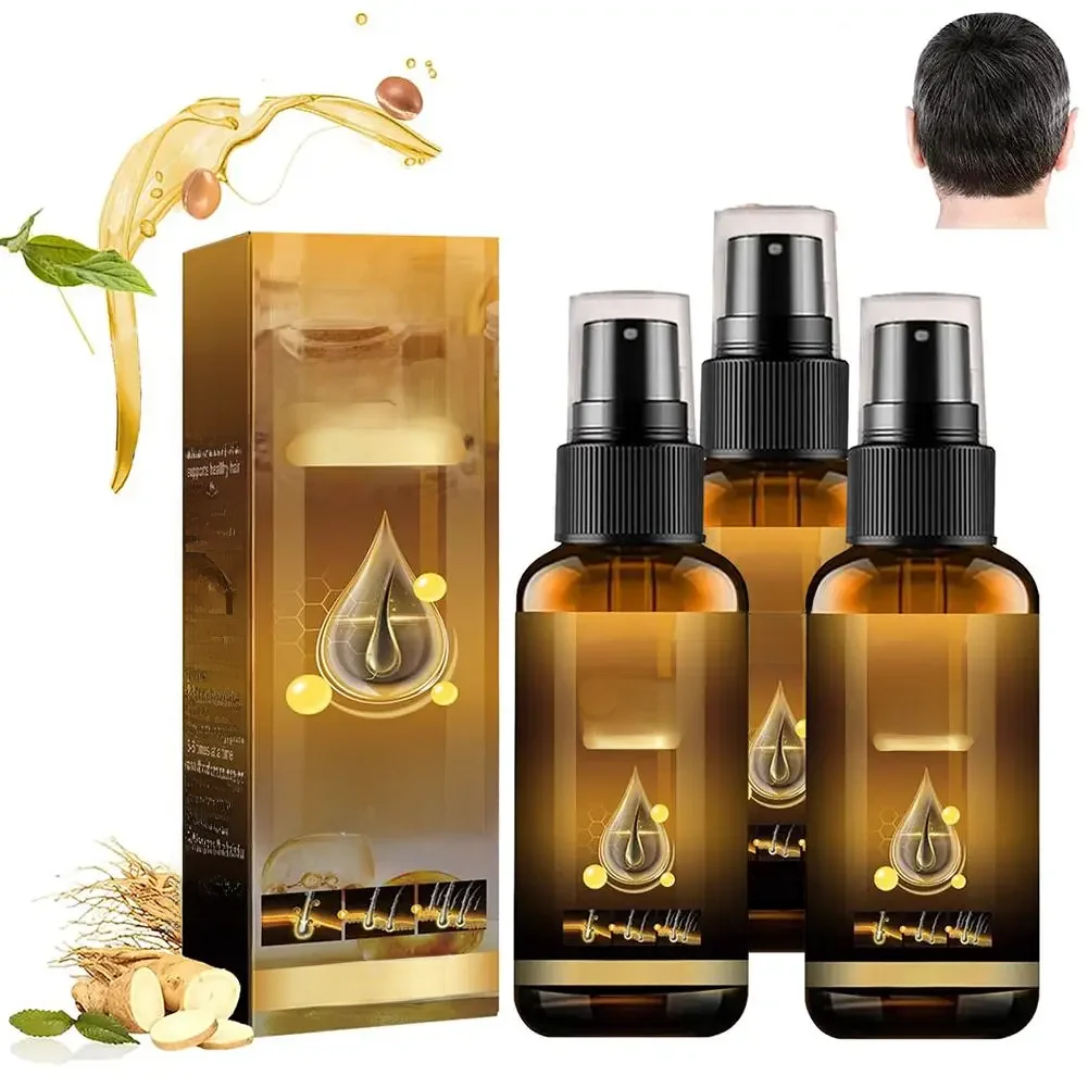 Produkte Biotin Verdickung Schnell wachsende Haarpflege Ätherische Öle Anti-Haarausfall-Spray Kopfhautbehandlung für Männer Frauen