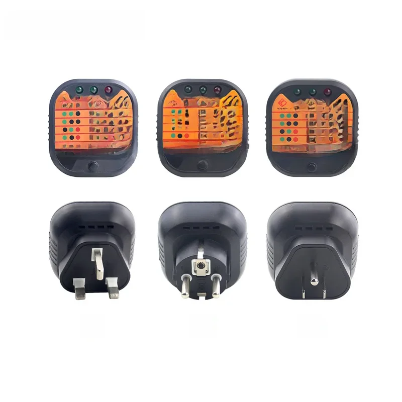 Testeur de prise de courant EU UK US, 1 pièce, détecteur de Circuit, polarité, tension, disjoncteur, interrupteur de ligne zéro au sol