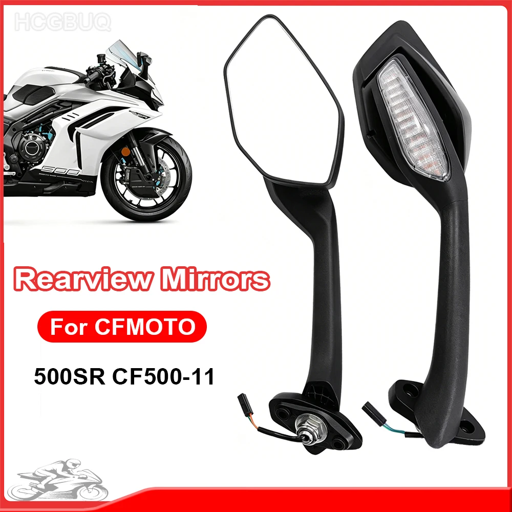 For CFMOTO 500SR  Rearview Mirror Left&Right Reversing Mirror for CF500-11 Rear View Mirror Motorcycle Original Parts