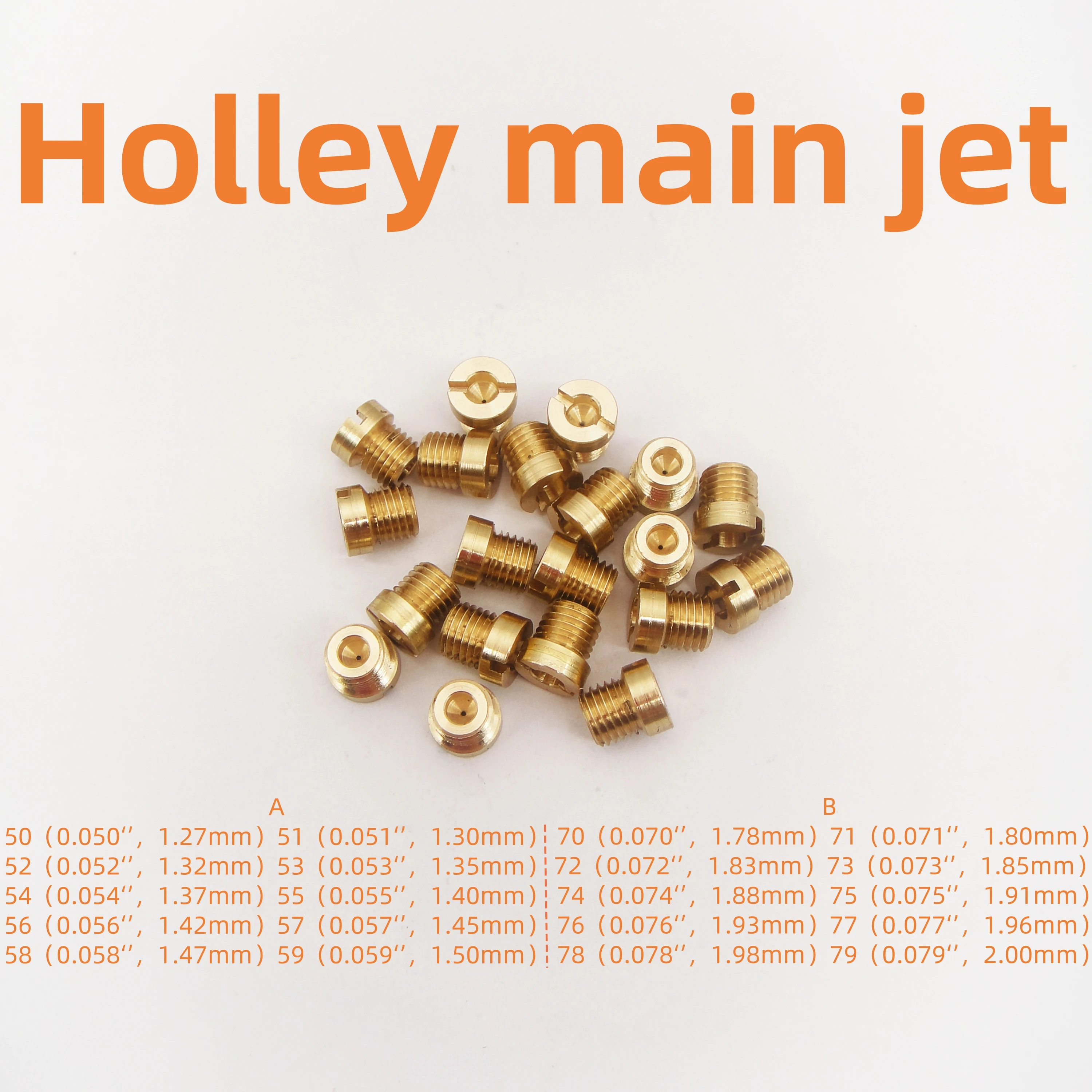 

For HOLLEY MAIN JET SET,1/4-32，FITS 2010,2300,4010,4150,4160,4500 CARB