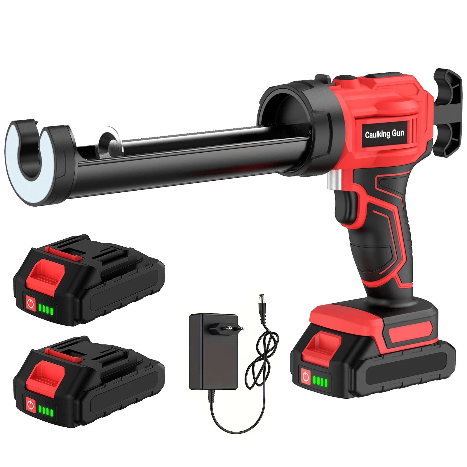 Pistolet à mastic électrique sans fil 4 vitesses, pistolet de remplissage de colle pour verre, pistolet adhésif électrique, outil d'étanchéité pour portes et fenêtres