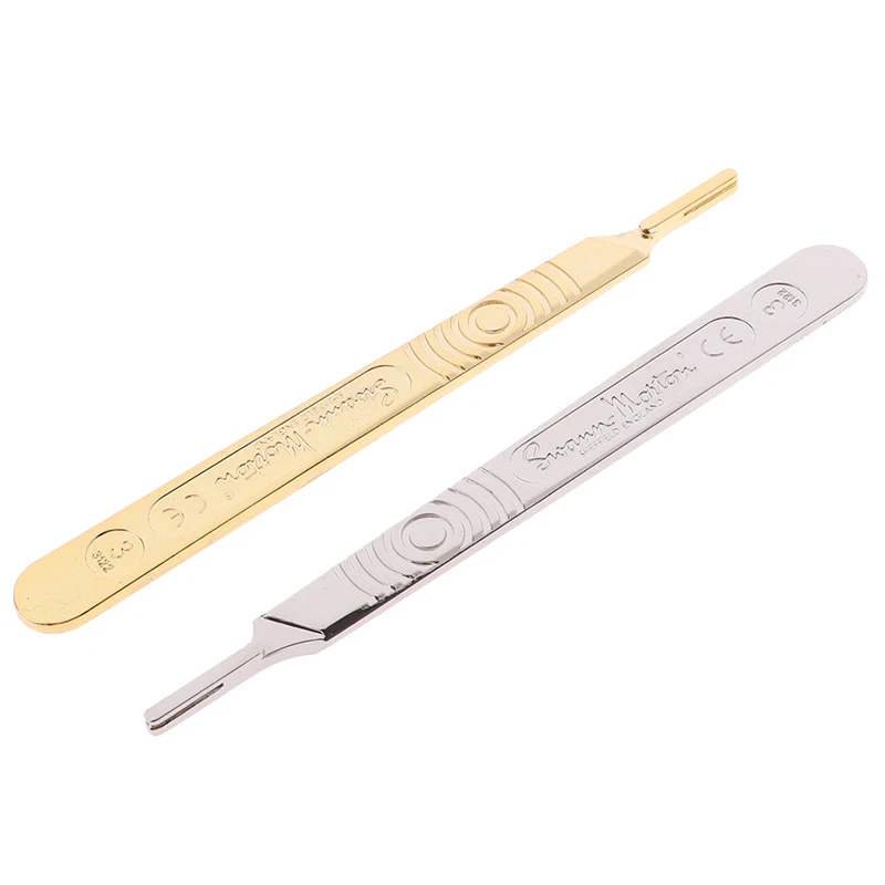 Scalpel Handle Fits Blade Stainless Steel Surgical Hilt / Plastic Surgical Hilt Engraving Hand Tools Surgical Blade