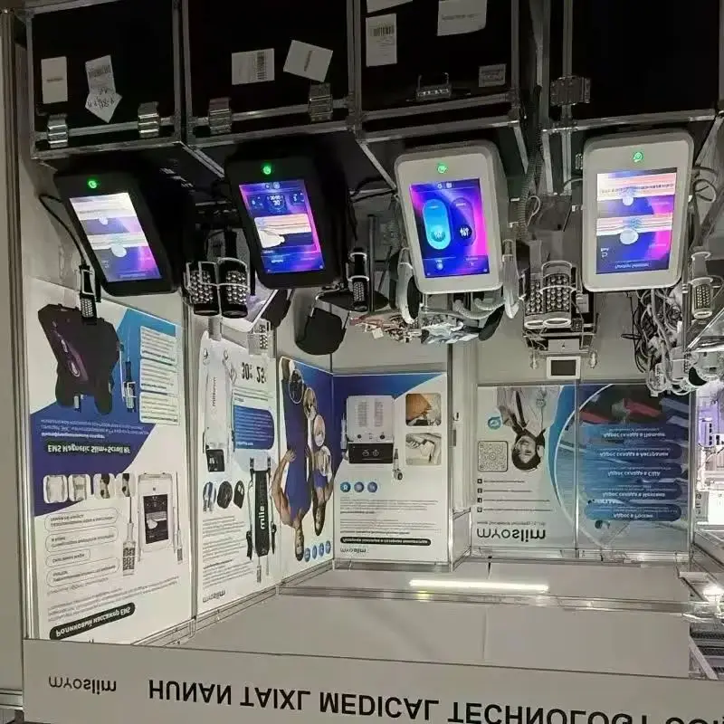 

6500 Вт 200 Гц роликовая EMS машина для моделирования тела RF скульптура для похудения электромагнитный массажер для стимуляции мышц для похудения MYOslim