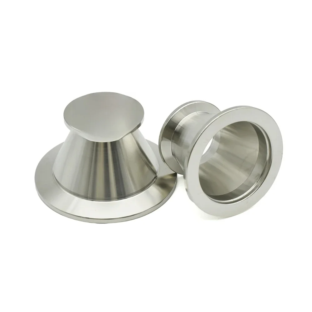 Przemysłowy reduktor stożkowy Tri Clamp do wysokiego próżnia - stal 304, wysoka szczelność, łatwa instalacja, adapter sanitarny KF16/KF25/KF40/KF50 — zdjęcie 2