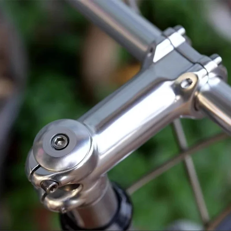 AliExpress NONE ZOOM Aluminum Alloy Retro Stem 3D Forged Polished Silver 25.4mm Handlebar Clamp Diameter Long 100MM Mountain Bike Stem Bike Part