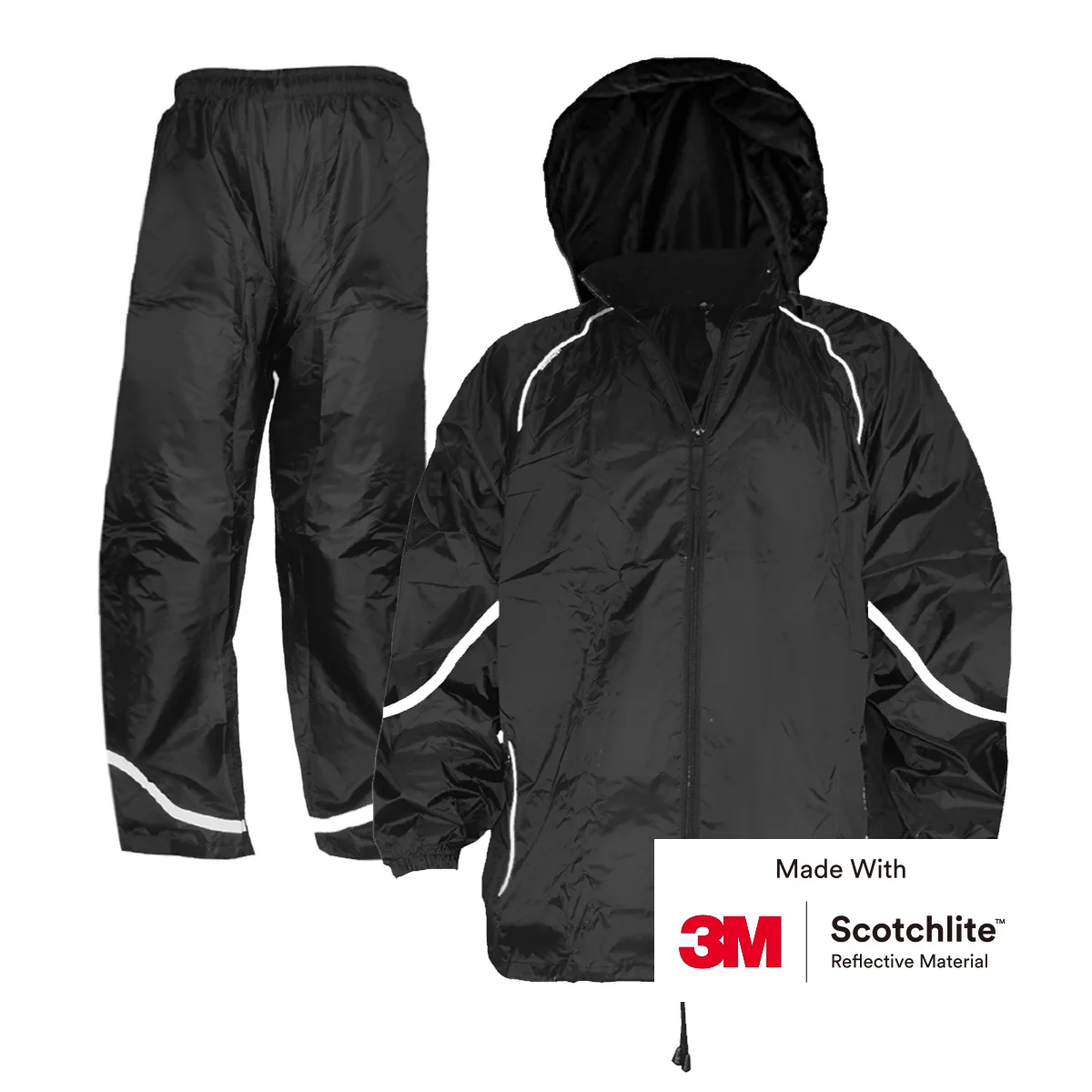 

Salzmann Rain Suit - Water-Repellent and Windproof - Made with 3M Scotchlite