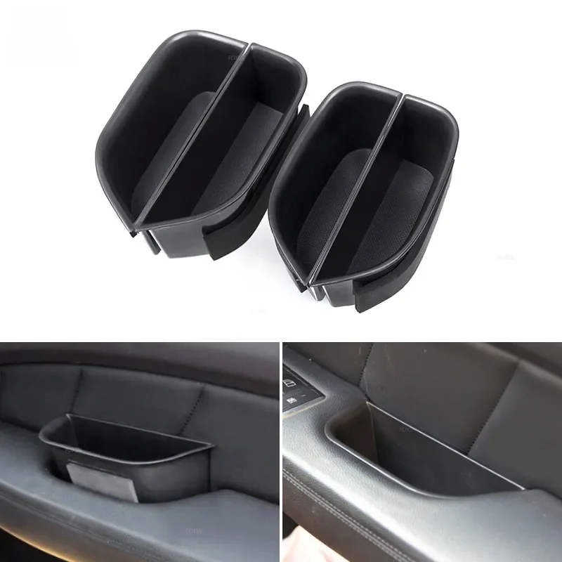 Do Mercedes Benz CLS Class W218 CLS 300 350 2011-2015 Samochodowa klamka wewnętrzna Podłokietnik Panel Schowek Organizer schowka — zdjęcie 2