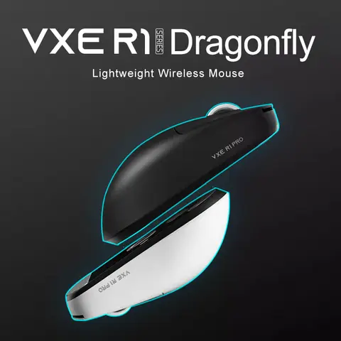 Atk vxe r1 pro max libélula r1 mouse para jogos bluetooth paw3395 2.4g sem fio e-sports ratos recarregável leve ergonômico