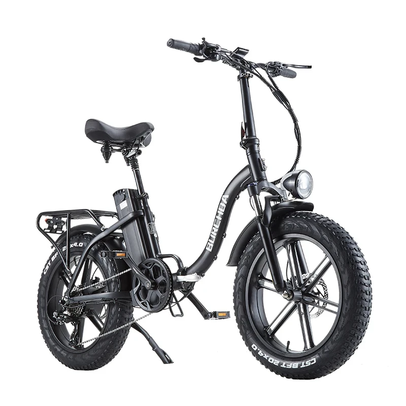 Bicicleta Elétrica R8S Poderosa 1000W 48V 20ah Bicicleta de Montanha para Adultos com Pneus Grossos de 20 Polegadas