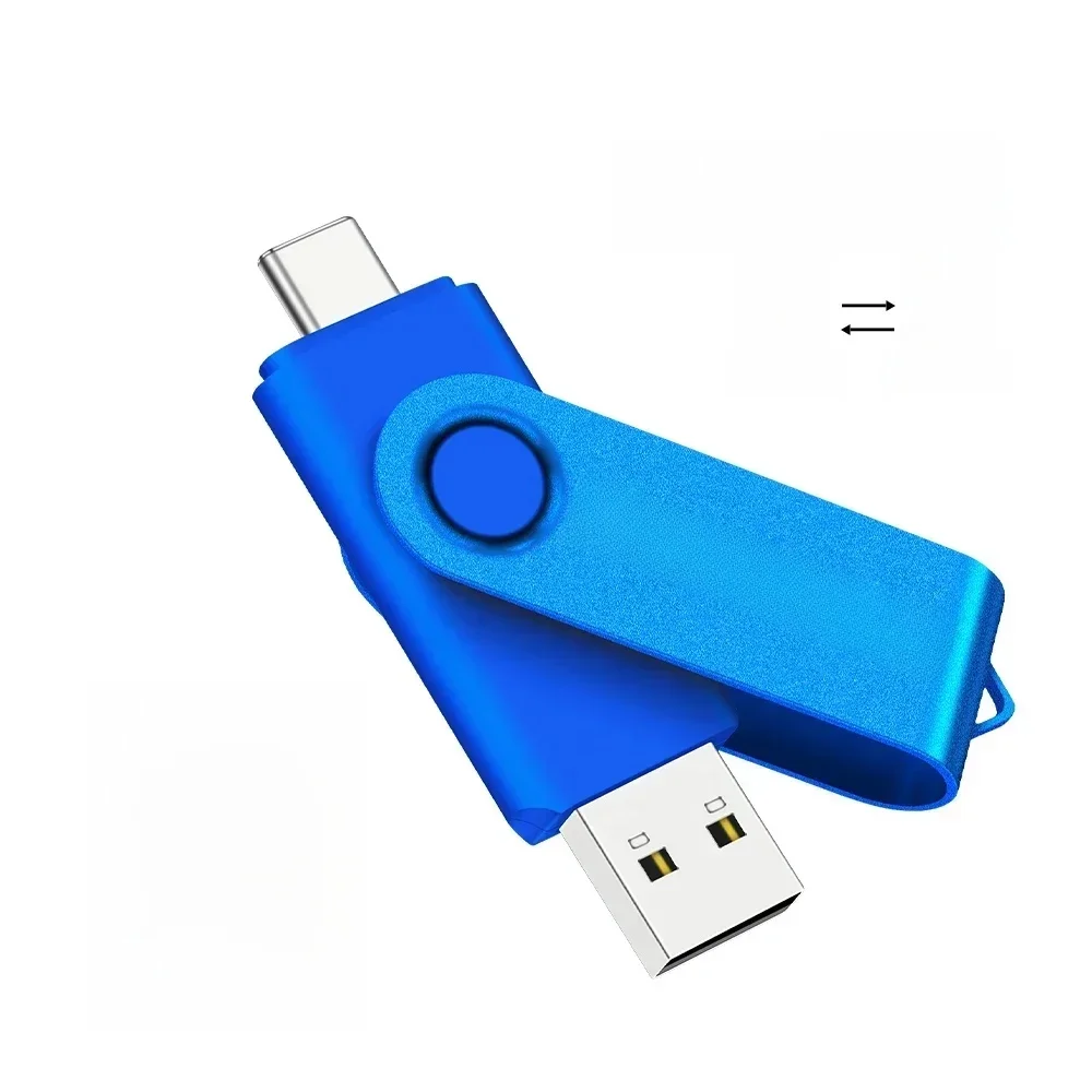 TYPE-C Pamięć USB 128GB Darmowy brelok do kluczy Pen Drive 64GB Kreatywny prezent biznesowy Czerwony pamięć Prawdziwa pojemność U Dysk Niebieski 32G — zdjęcie produktu 7