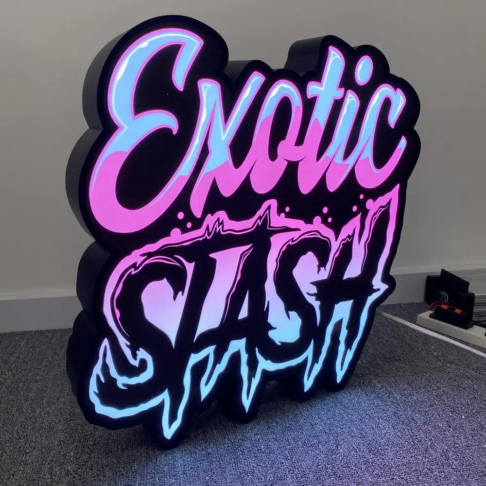 

LED Lightbox Sign Custom Playroom Acrylic Waterproof 3D Lightbox Wall Art Decor 3D Print Nightlight Personalized Gifts