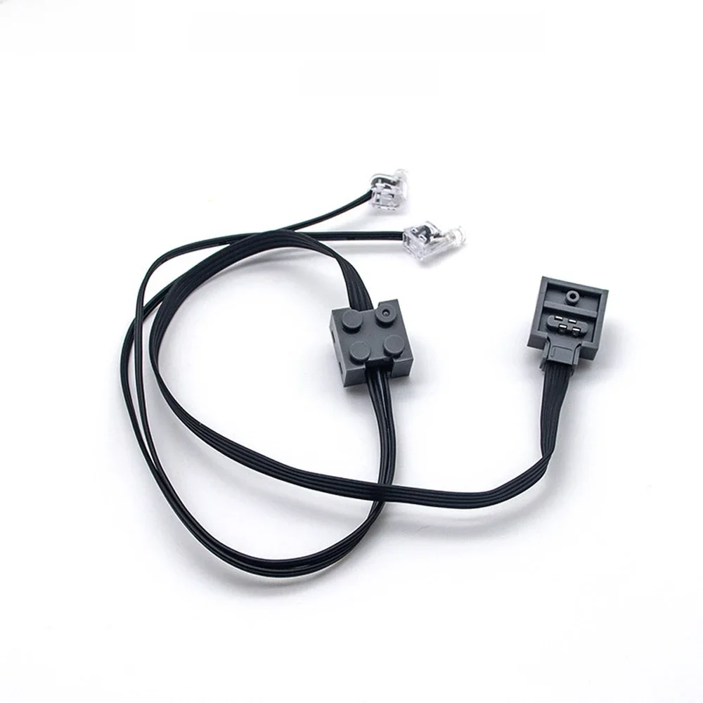 Pièces de fonctions d'alimentation MOC, câble de ligne de liaison de lumière LED 8870 Compatible avec les moteurs Legoeds, interrupteur 8869, Modification de la lumière du Train de voiture
