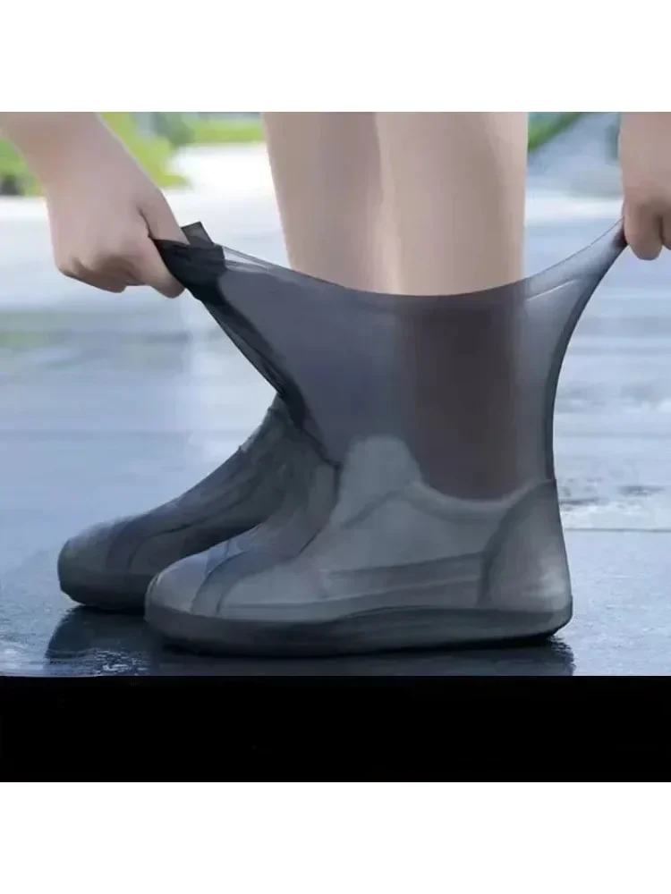 Couvre-chaussures imperméables en Latex, protecteurs de chaussures unisexes, bottes de pluie antidérapantes réutilisables, accessoires de chaussures de marche