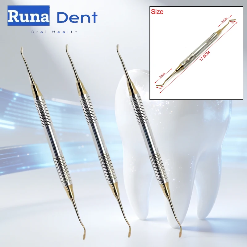 

3pcs Dental Filling Spatulas Double-Head Stainless Steel, Dental Composite Resin Filling Spatulas Dental Tools