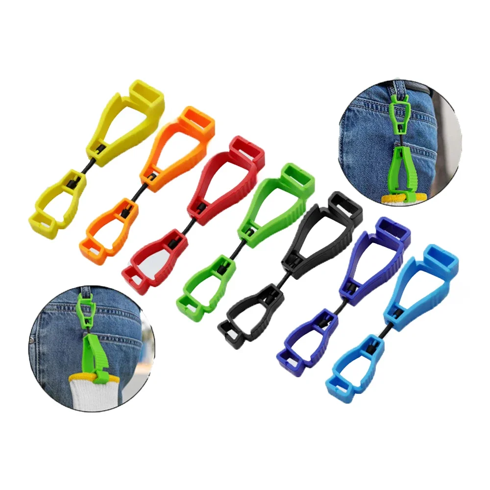 5Pcs Glove Clip Hanger Safety Glove Holder Plastic Working Gloves Clips Work Clamp Safety Work Gloves Guard Multifunctional Tool