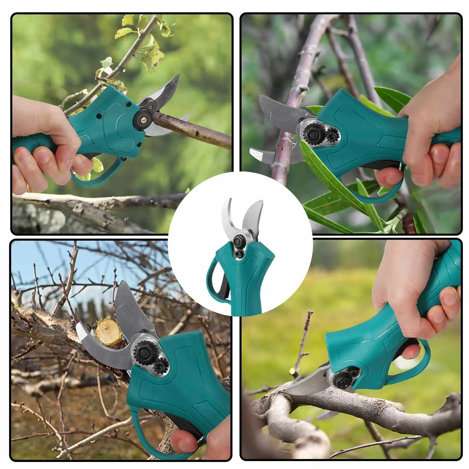Bürstenlose elektrische Gartenschere, kabelloses Gartenwerkzeug für Obstbäume, Bonsai, kompatibel mit Makita-Batterien, Schneideschere – Detail 6