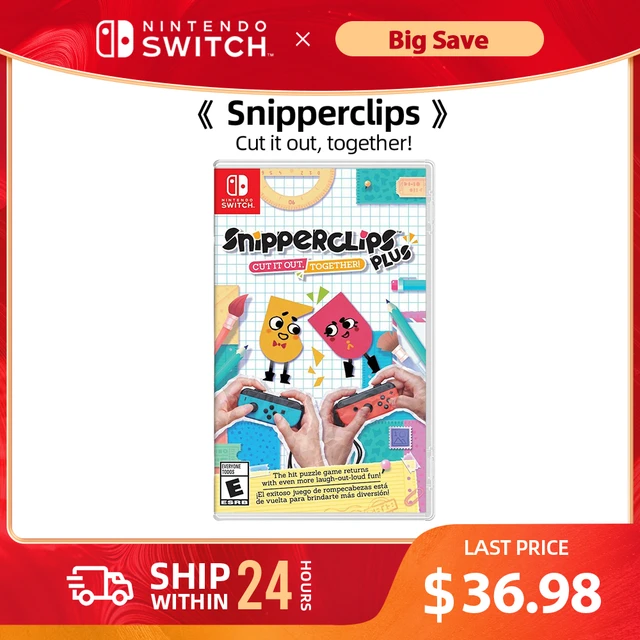 Nintendo Switch Game - Snipperclips Plus: Cut it out, Together 